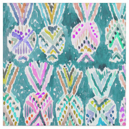 Tribale tropische Waterverf Hawaiiaanse anananasse Stof