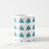 Tribale Turquoise Patroon Koffiemok (Center)