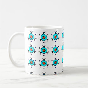Tribale Turquoise Patroon Koffiemok