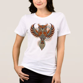 Tribale Uil Mandala Vector T-Shirt Ontwerp