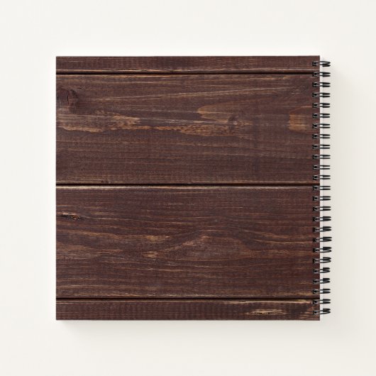 Tribale veren Baby shower Guest Book Rustin Wood Notitieboek (Achterkant)