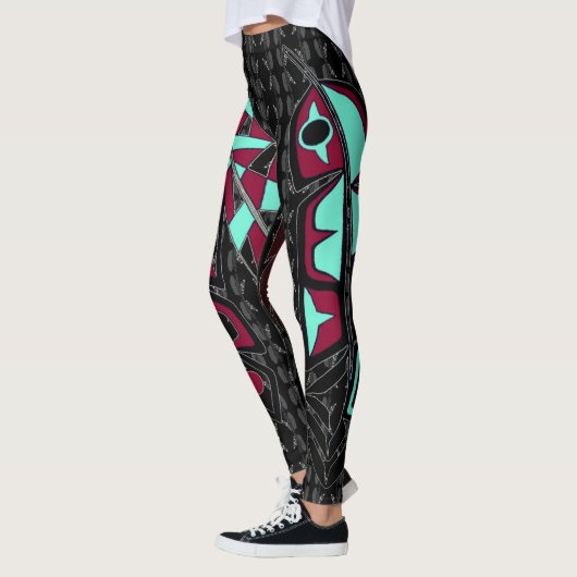 Tribale veren leggings (Links)