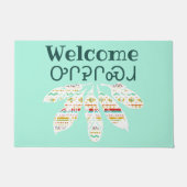 Tribale veren welkom (Cherokee) Deurmat (Voorkant)