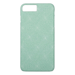 Tribale vierkanten blauwgroen Case-Mate iPhone case