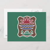 Tribale vlag van de Westerne Abenaki-natie Briefkaart (Voorkant / Achterkant)