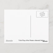 Tribale vlag van de Westerne Abenaki-natie Briefkaart (Achterkant)