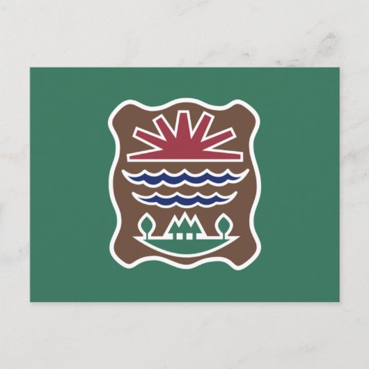 Tribale vlag van de Westerne Abenaki-natie Briefkaart (Voorkant)
