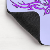 Tribale vlinder in Paarse Mousepad Muismat (Hoek)
