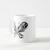 Tribale vlinder koffiemok (Voorkant links)