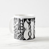Tribale Vlinder Polynesische Mok (Voorkant links)