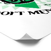 Tribale vlinder voor de geestelijke gezondheid poster (Hoek)