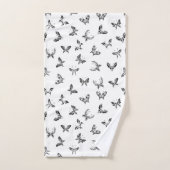 Tribale Vlinders Badhanddoekenset van Drie Bad Handdoek (Handdoek)