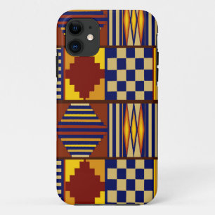 Tribale Volkskunst - Roest Navy Geel Case-Mate iPhone Case