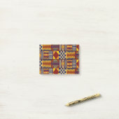 Tribale Volkskunst - Roest Navy Geel Post-it® Notes (Op bureau)