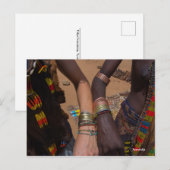 Tribale vriendschapsarmband, Omo valley, Ethiopië Briefkaart (Voorkant / Achterkant)