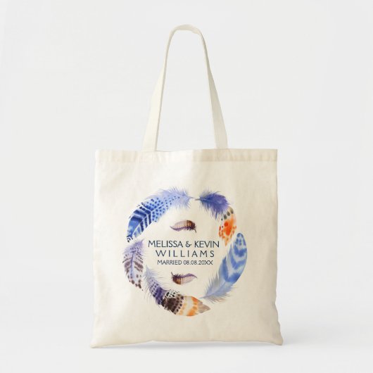Tribale Waterverven voor het zegenhuwelijk Tote Bag (Voorkant)
