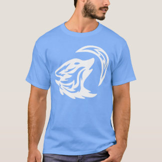 Tribale Witte Huilende Wolf Tattoo 70s jongen T-shirt