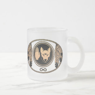 Tribale Wolf Cups Metis Flag Art Mokken en bekertj