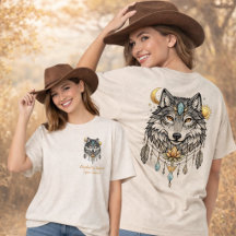 Tribale Wolf Geest Dier Droomvanger Zon Maan 