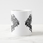 Tribale Wolf Grote Koffiekop (Voorkant)