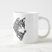 Tribale Wolf Grote Koffiekop (Rechts)