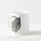Tribale Wolf Koffiemok (Voorkant links)