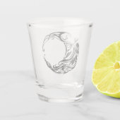 Tribale Wolf Shot Glas (Achterkant)
