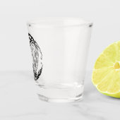 Tribale Wolf Shot Glas (Rechts)