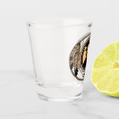 Tribale Wolf Shot Glass Metis Vlaggenbril en beker (Links)