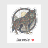 Tribale Wolf Sticker (Vel)