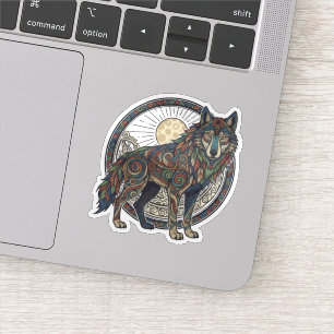 Tribale Wolf Sticker