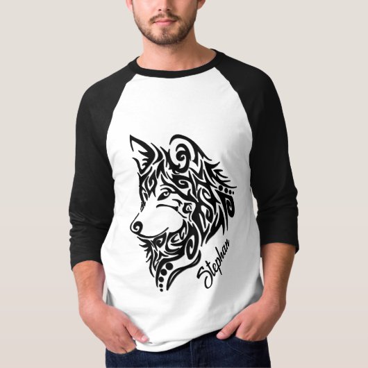 Tribale Wolf T-shirt (Voorkant)