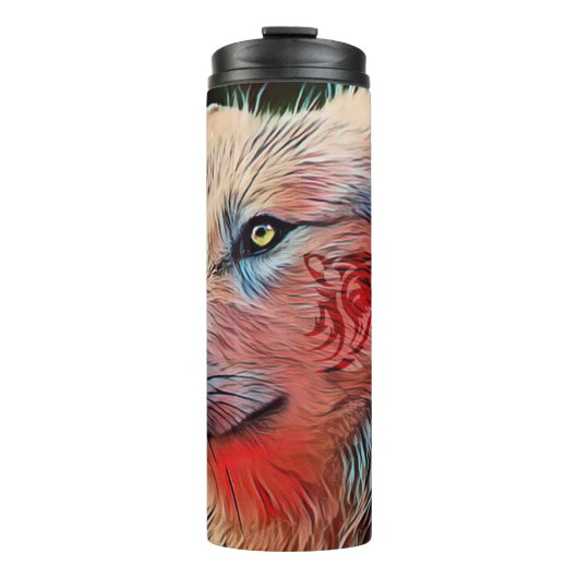 Tribale Wolf Thermosbeker (Voorkant)