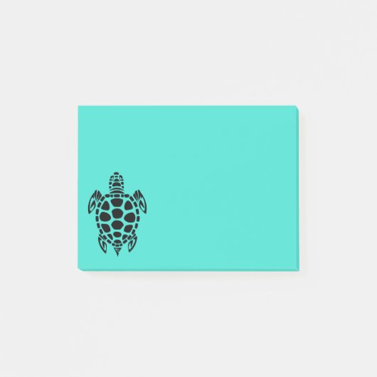Tribale Zee Turquoise Post-it® Notes (Voorkant)