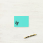 Tribale Zee Turquoise Post-it® Notes (Op bureau)
