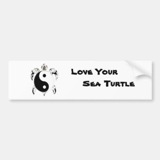 Tribale Zee Turtle Bumpersticker
