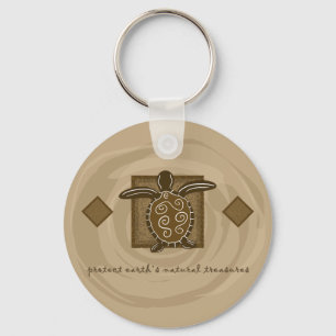 Tribale Zee Turtle Sleutelhanger