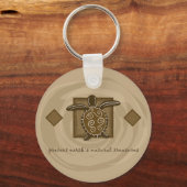 Tribale Zee Turtle Sleutelhanger (Voorkant)