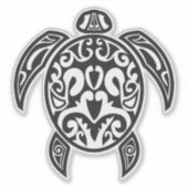 Tribale Zee Turtle Sticker (Voorkant)