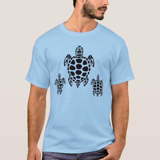 Tribale Zee Turtle T-shirt (Voorkant)