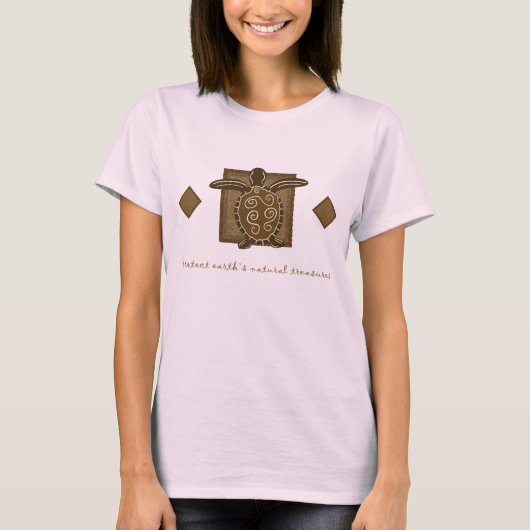 Tribale Zee Turtle T-shirt (Voorkant)
