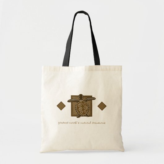 Tribale Zee Turtle Tote Bag (Voorkant)