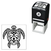 Tribale Zee Turtle Zelfinktende Stempel (In situ)