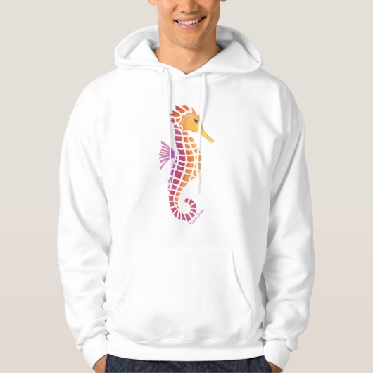 tribale zeepaardje hoodie (Voorkant)