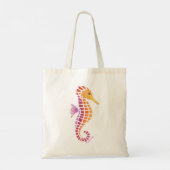 tribale zeepaardje tote bag (Achterkant)