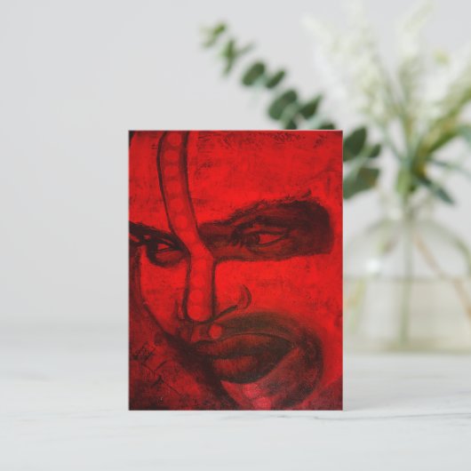 Tribale ziel briefkaart (Staand voorkant)