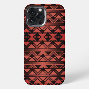 Tribale ZigZag driehoeken op verloop van donkere z iPhone 13 Pro Max Hoesje