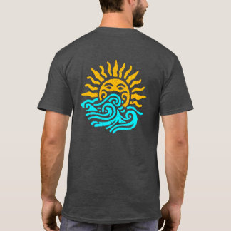 Tribale zon- en oceaangolven kunst t-shirt
