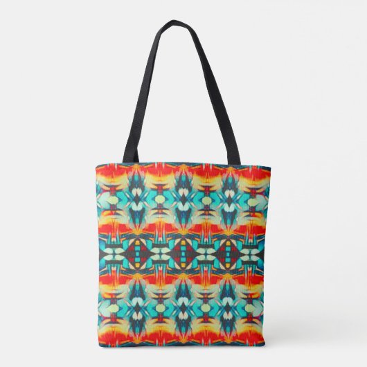 Tribale Zonnewandtapijt Tote Bag (Achterkant)