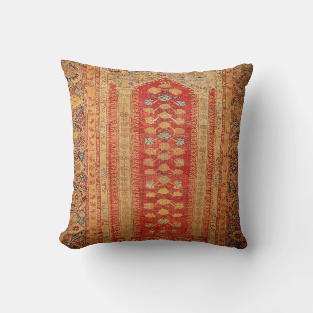 Tribale Zuidwest-Geometrische Boho-Patroon Decorat Kussen (Voorkant)